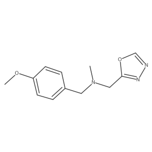 [(4-Methoxyphenyl)methyl](methyl)[(1,3,4-oxadiazol-2-yl)methyl]amine结构式