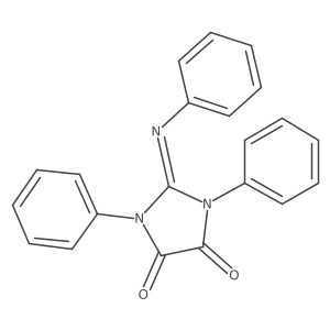 4,5-Imidazolidinedione, 1,3-diphenyl-2-(phenylimino)- Structure
