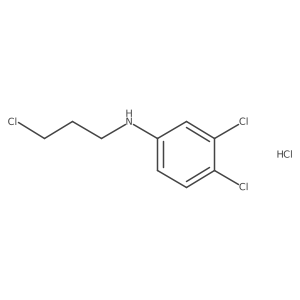 3,4-Dichloro-n-(3-chloropropyl)aniline hydrochloride结构式