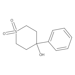 4-Hydroxy-4-phenyl-1lambda6-thiane-1,1-dione结构式