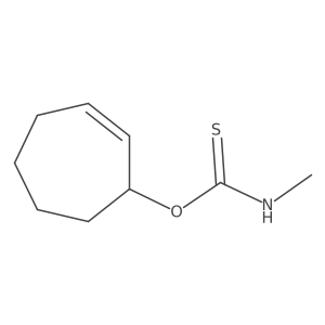 O-cyclohept-2-en-1-yl N-methylcarbamothioate Structure