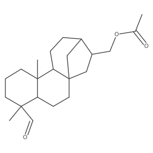 Kauran-18-al, 17-(acetyloxy)-, (4alpha,16alpha)-结构式