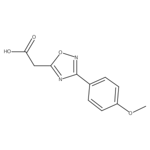 2-[3-(4-Methoxyphenyl)-1,2,4-oxadiazol-5-yl]acetic acid Structure