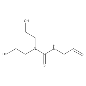 N,N-Bis(2-hydroxyethyl)-Na(2)-2-propen-1-ylthiourea结构式