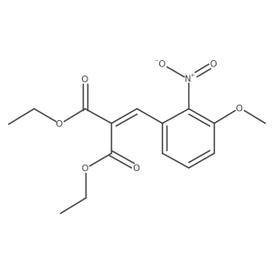 Diethyl (3-methoxy-2-nitrobenzylidene)malonate结构式