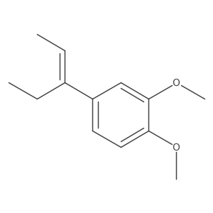 4-((1Z)-1-ethylprop-1-enyl)-1,2-dimethoxybenzene结构式
