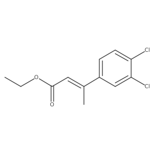 Ethyl (2Z)-3-(3,4-dichlorophenyl)but-2-enoate结构式