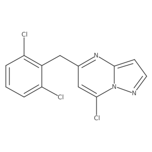 Pyrazolo[1,5-a]pyrimidine,7-chloro-5-[(2,6-dichlorophenyl)methyl]-结构式