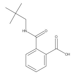 2-[[(2,2-Dimethylpropyl)amino]carbonyl]benzoic acid结构式
