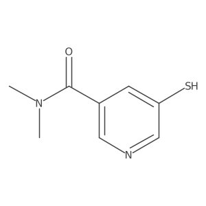 3-Pyridinecarboxamide, 5-mercapto-N,N-dimethyl- Structure