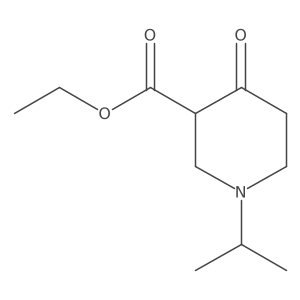 Ethyl 1-isopropyl-4-oxopiperidine-3-carboxylate Structure