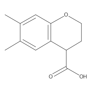 6,7-dimethyl-3,4-dihydro-2H-chromene-4-carboxylic acid Structure