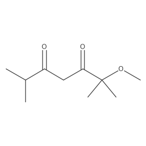 2-Methoxy-2,6-dimethylheptane-3,5-dione Structure
