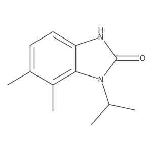 4,5-dimethyl-3-propan-2-yl-1H-benzimidazol-2-one结构式