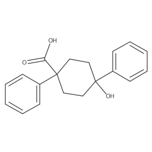 4-Hydroxy-1,4-diphenylcyclohexanecarboxylic acid Structure