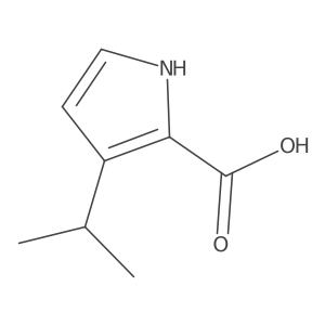 3-Isopropyl-1H-pyrrole-2-carboxylic acid结构式