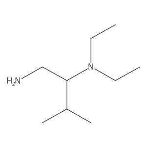 (1-Amino-3-methylbutan-2-yl)diethylamine Structure