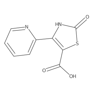 2,3-Dihydro-2-oxo-4-(2-pyridinyl)-5-thiazolecarboxylic acid Structure