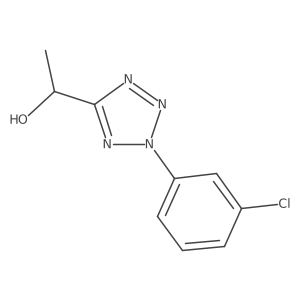 2-(3-chloro-phenyl)-2H-tetrazol-5-yl-ethanol Structure