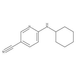 6-(Cyclohexylamino)pyridine-3-carbonitrile Structure