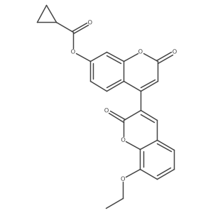 [4-(8-ethoxy-2-oxo-chromen-3-yl)-2-oxo-chromen-7-yl] cyclopropanecarboxylate Structure