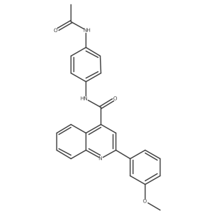 N-[4-(acetylamino)phenyl]-2-(3-methoxyphenyl)quinoline-4-carboxamide Structure