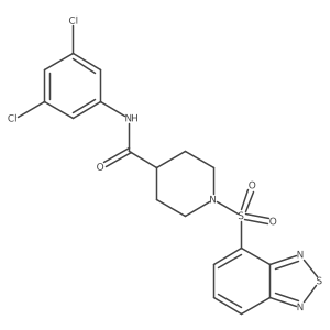1-(2,1,3-benzothiadiazol-4-ylsulfonyl)-N-(3,5-dichlorophenyl)-4-piperidinecarboxamide Structure