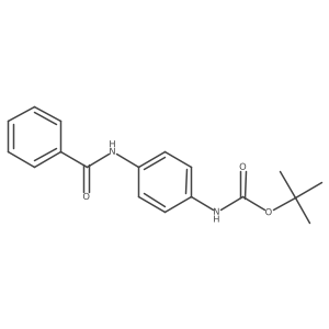 (4-Benzoylamino-phenyl)-carbamic acid tert-butyl ester结构式
