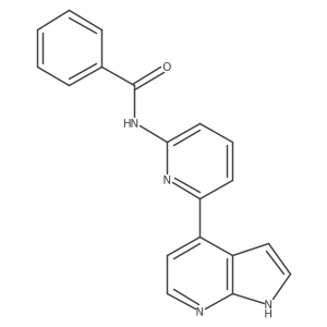 n-(6-(1h-Pyrrolo[2,3-b]pyridine-4-yl)pyridin-2-yl)benzamide结构式