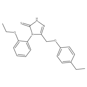 4-(2-Ethoxyphenyl)-5-((4-ethylphenoxy)methyl)-4H-1,2,4-triazole-3-thiol Structure
