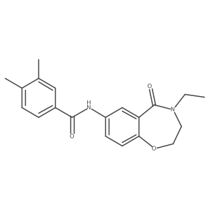 N-(4-ethyl-5-oxo-2,3,4,5-tetrahydro-1,4-benzoxazepin-7-yl)-3,4-dimethylbenzamide Structure