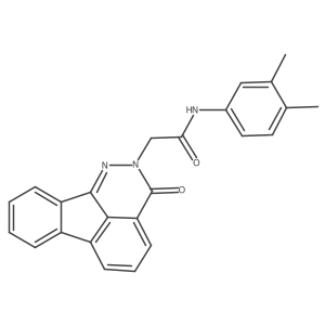 N-(3,4-dimethylphenyl)-2-(3-oxoindeno[1,2,3-de]phthalazin-2(3H)-yl)acetamide Structure