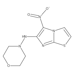 n-(5-Nitroimidazo[2,1-b]thiazol-6-yl)morpholin-4-amine结构式