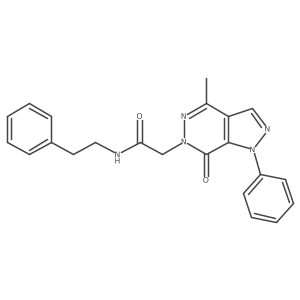 2-(4-methyl-7-oxo-1-phenyl-1H-pyrazolo[3,4-d]pyridazin-6(7H)-yl)-N-phenethylacetamide Structure