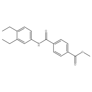 Methyl 4-[[(3,4-diethylphenyl)amino]carbonyl]benzoate结构式