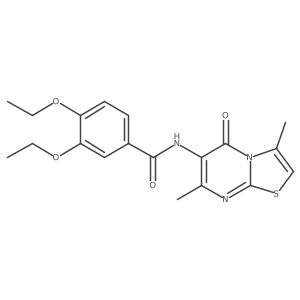 N-(3,7-dimethyl-5-oxo-5H-thiazolo[3,2-a]pyrimidin-6-yl)-3,4-diethoxybenzamide Structure