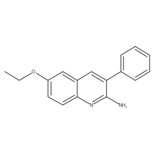 2-Amino-6-ethoxy-3-phenylquinoline结构式