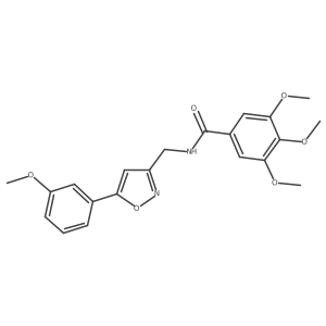 3,4,5-trimethoxy-N-((5-(3-methoxyphenyl)isoxazol-3-yl)methyl)benzamide结构式