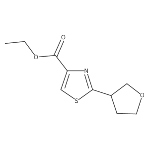 Ethyl 2-(Tetrahydrofuran-3-yl)thiazole-4-carboxylate Structure