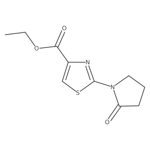Ethyl 2-(2-Oxo-1-pyrrolidinyl)thiazole-4-carboxylate Structure
