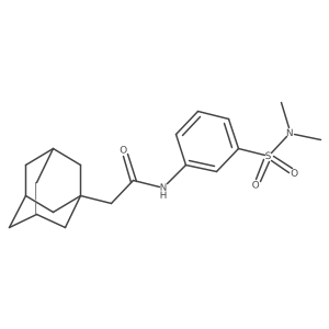 2-(1-adamantyl)-N-[3-(dimethylsulfamoyl)phenyl]acetamide结构式