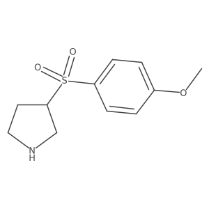 3-(4-Methoxybenzenesulfonyl)pyrrolidine Structure