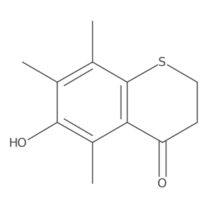 6-Hydroxy-5,7,8-trimethyl-2,3-dihydro-4H-thiochromen-4-one Structure