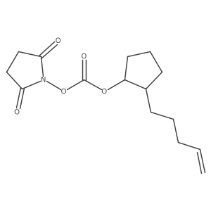 2,5-dioxopyrrolidin-1-yl (1R,2R)-2-(pent-4-en-1-yl)cyclopentyl carbonate Structure