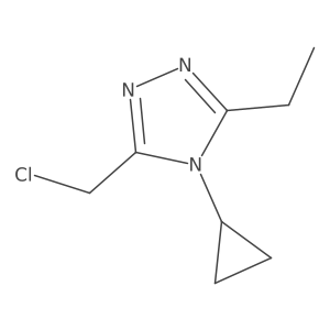 3-(chloromethyl)-4-cyclopropyl-5-ethyl-4H-1,2,4-triazole Structure