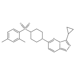 1-{3-Cyclopropyl-[1,2,4]triazolo[4,3-b]pyridazin-6-yl}-4-(2,4-dimethylbenzenesulfonyl)piperazine结构式