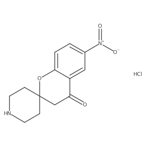 6-Nitrospiro[chroman-2,4'-piperidin]-4-one HCl Structure