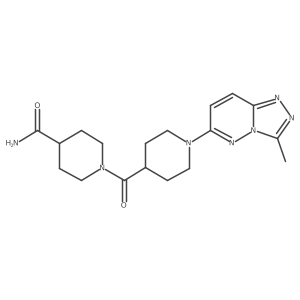 1-{[1-(3-Methyl[1,2,4]triazolo[4,3-b]pyridazin-6-yl)piperidin-4-yl]carbonyl}piperidine-4-carboxamide结构式