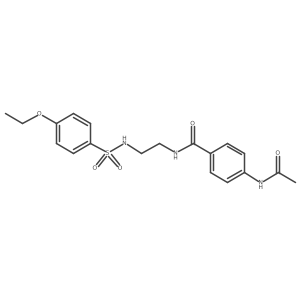 4-acetamido-N-(2-(4-ethoxyphenylsulfonamido)ethyl)benzamide Structure