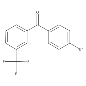 (4-Bromophenyl)-[3-(trifluoromethyl)phenyl]methanone结构式